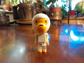 Rare Bape White Chimp Toy Collectible 