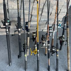 12 Medium Action Rod/reel Combos 