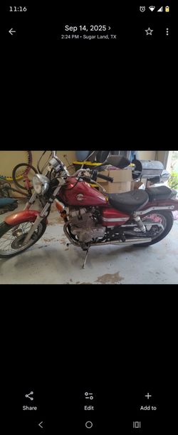 Red Cruiser Motorcycle