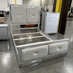 *NEW* Silver Bed Frame In Queen / Eastern King / California King 