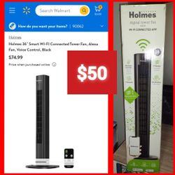 Holmes Wi-Fi Tower Fan/ Ventilador