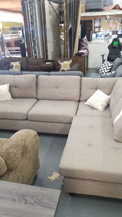 Nice fabric sectional sofa 3 colors