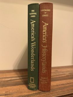 National Geographic Collector Book Set – America’s Wonderlands & Landmarks of Liberty