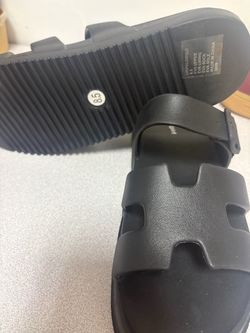 Black EVA Slide Sandals Size 8.5
