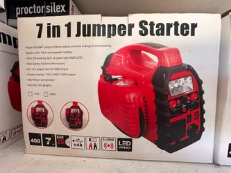 🚗 7-in-1 Portable Jumper Starter – Your Roadside Lifesaver! 🚗