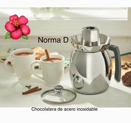 Chocolatera de acero inoxidable nueva en su caja 🌺 princess house 🌺