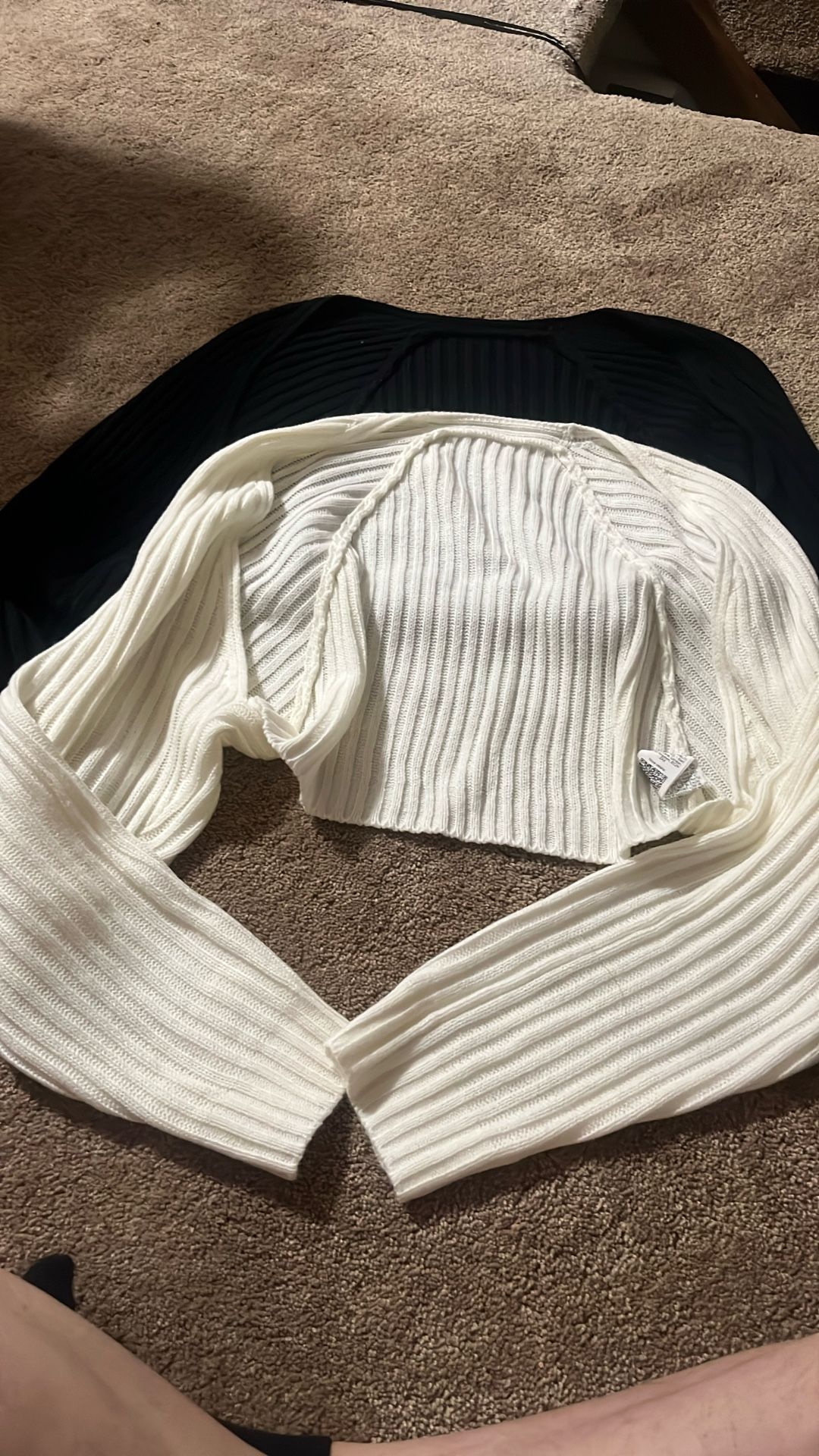 Black And White Bolero Cardigan