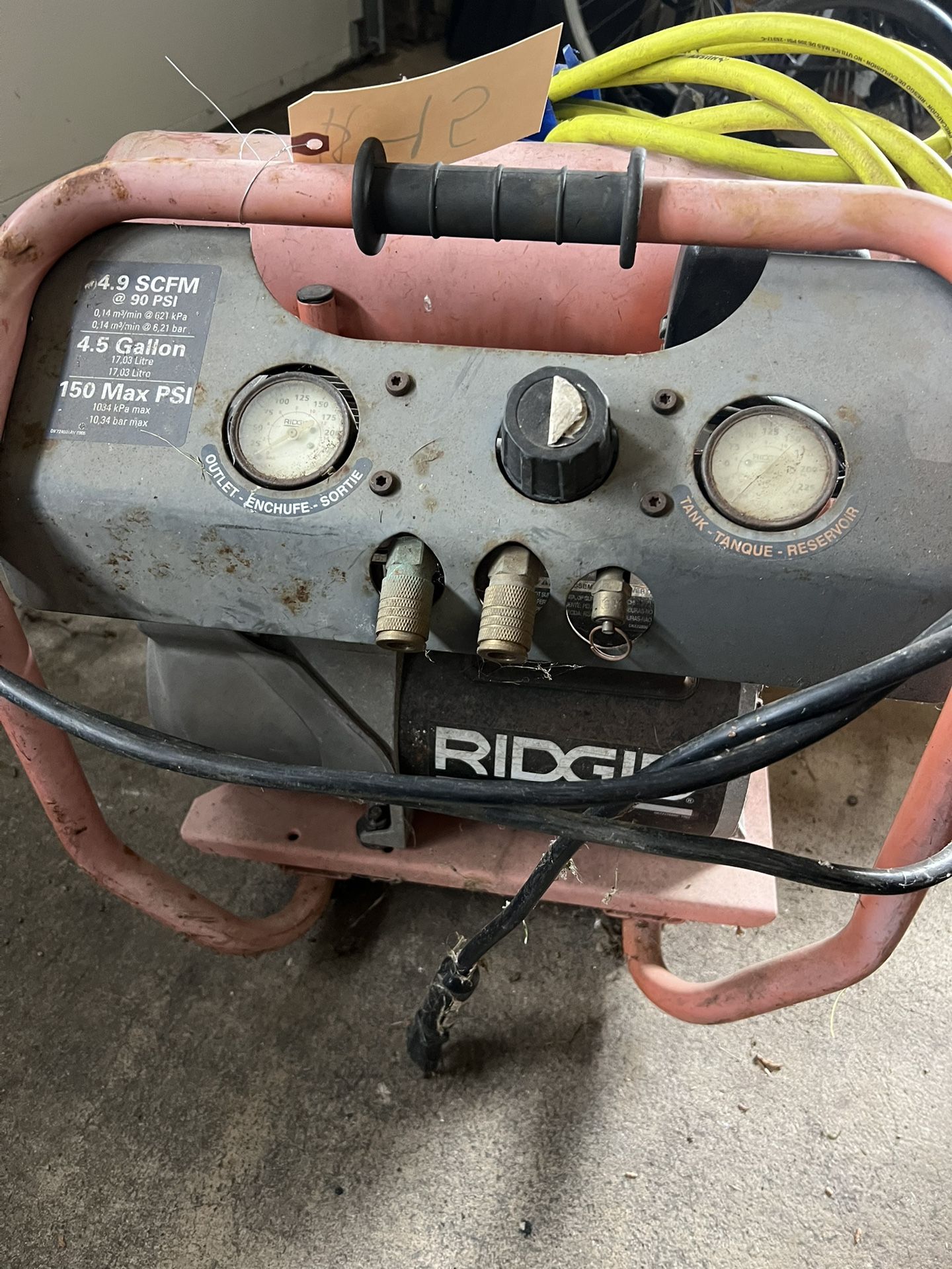 Professional Ridgid Brand Compressor