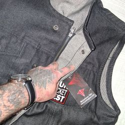 Denim Riding Vest