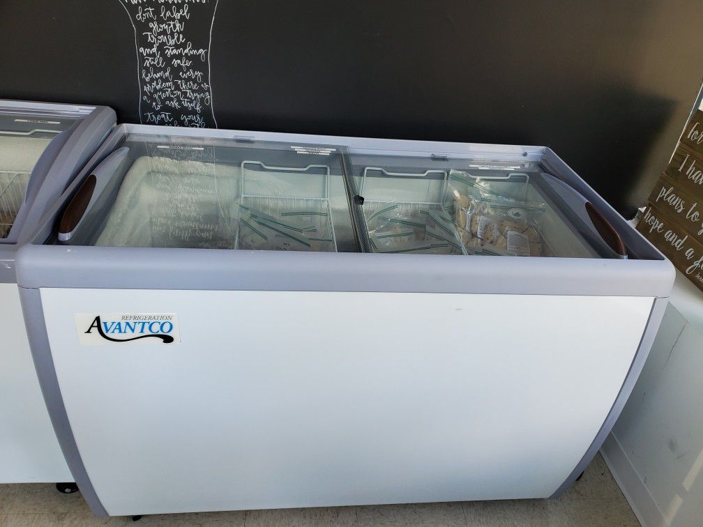 2 Avantco commercial reach in freezers
