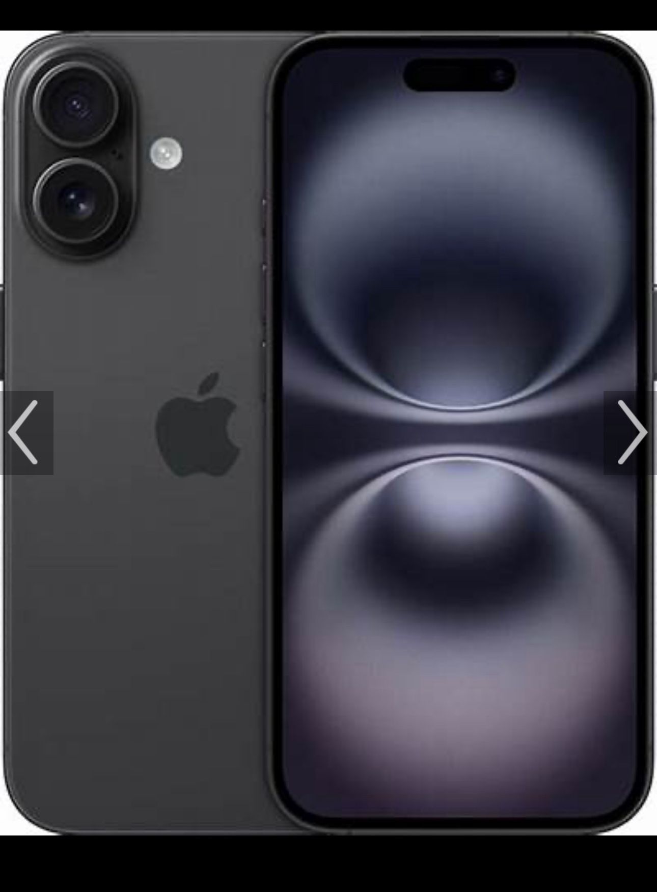 Black Apple iPhone 16+ 256GB Att