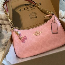 Blush Pink Coach Purse, Bag 