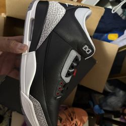 Size 12 Jordan 3 Black Cement 