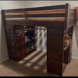 Twin Loft Bed With Desk 