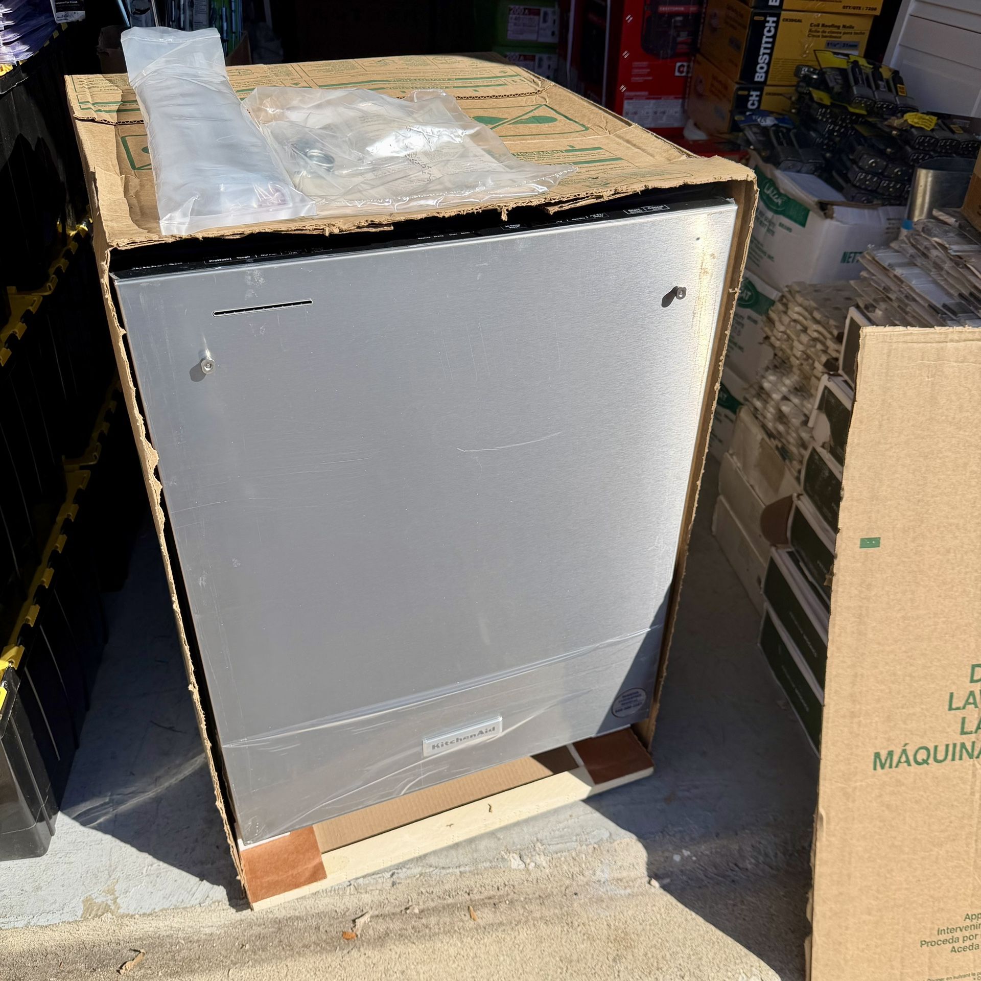 Brand New KitchenAid Dishwasher. In The Box. (Stainless-Steel)