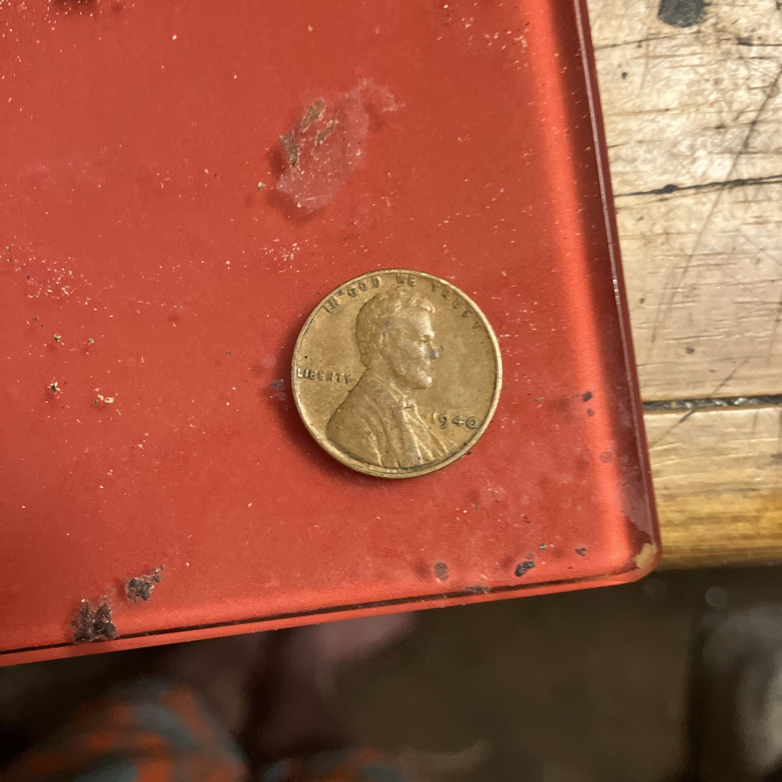1940 Wheat Penny, With No Mint Mark And De