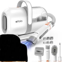 Afloia Dog Clipper with Vacuum Cleaner, 99% Pet Hair, Professional Cat Dog Hair Vacuum Cleaner, 7 Proven Grooming Tools, 1.5L Ultra-Container, Quiet