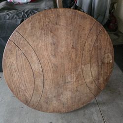 Round Wood Table