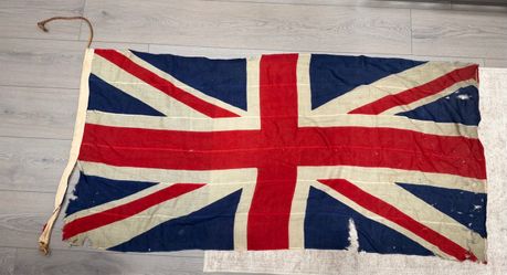 Large Antique British Union Jack Flag
