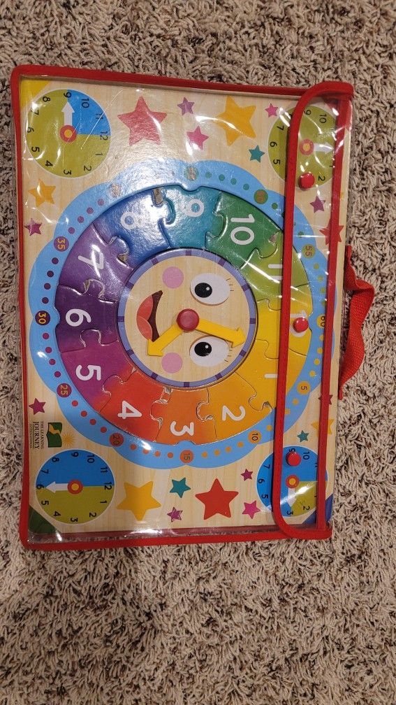 Clock And US Map Puzzle
