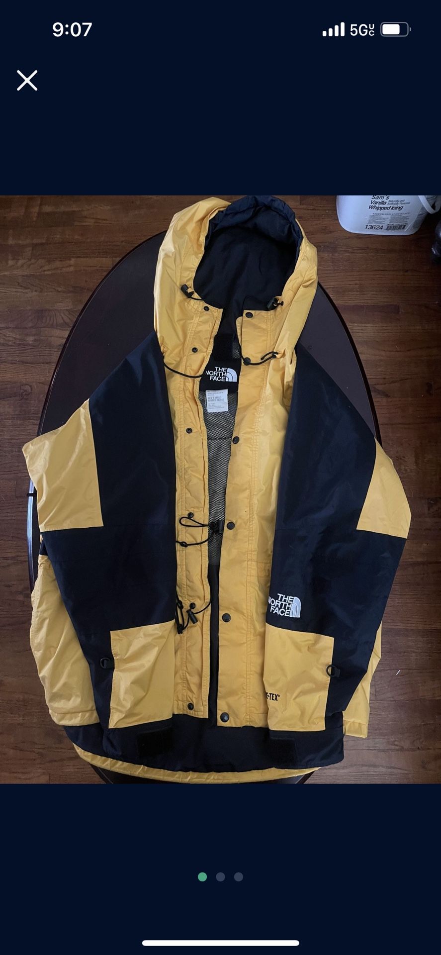 Yellow North Face Jacket need gone $65 obo