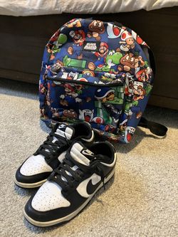 Nike & School Clothes Bundle + Nike Shoes & Mario Backpack