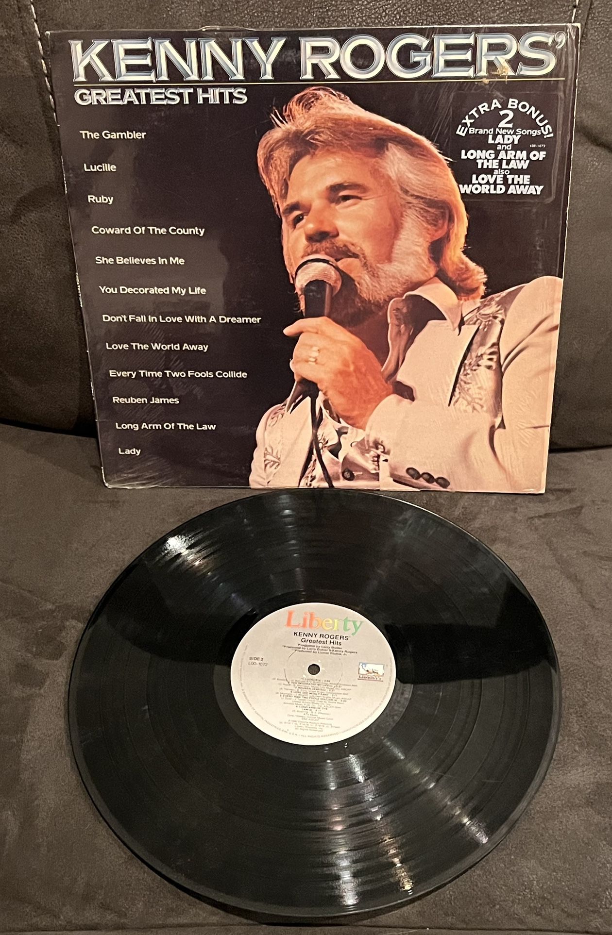 Vintage LP Vinyl Record Album Kenny Roger’s Country Greatest Hits
