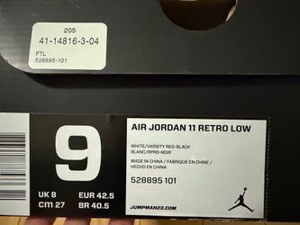 Jordan 11 Low Cherry (2022)