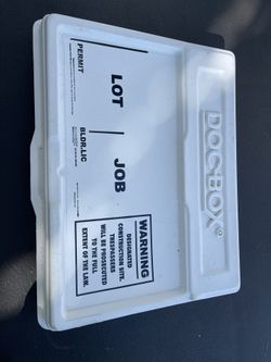 Construction DocBox On Job Permit Documents 