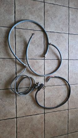 Washing/dry power hook ups with water hoses