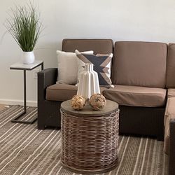 White 2 Piece Sectional With Removable Slipcovers