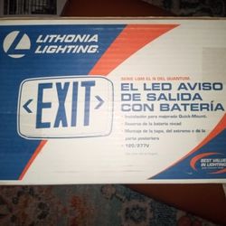 Led Exit Sign With Battery 