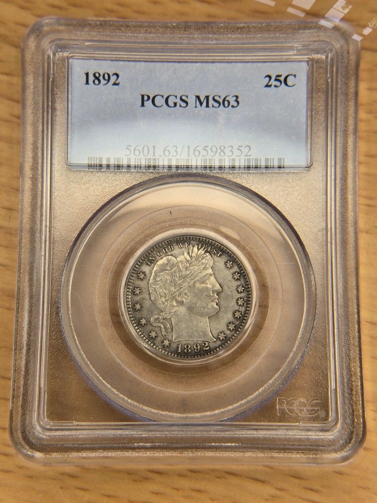 1892 Barber Quarter