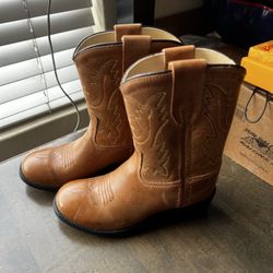 Kids Leather Western Boots