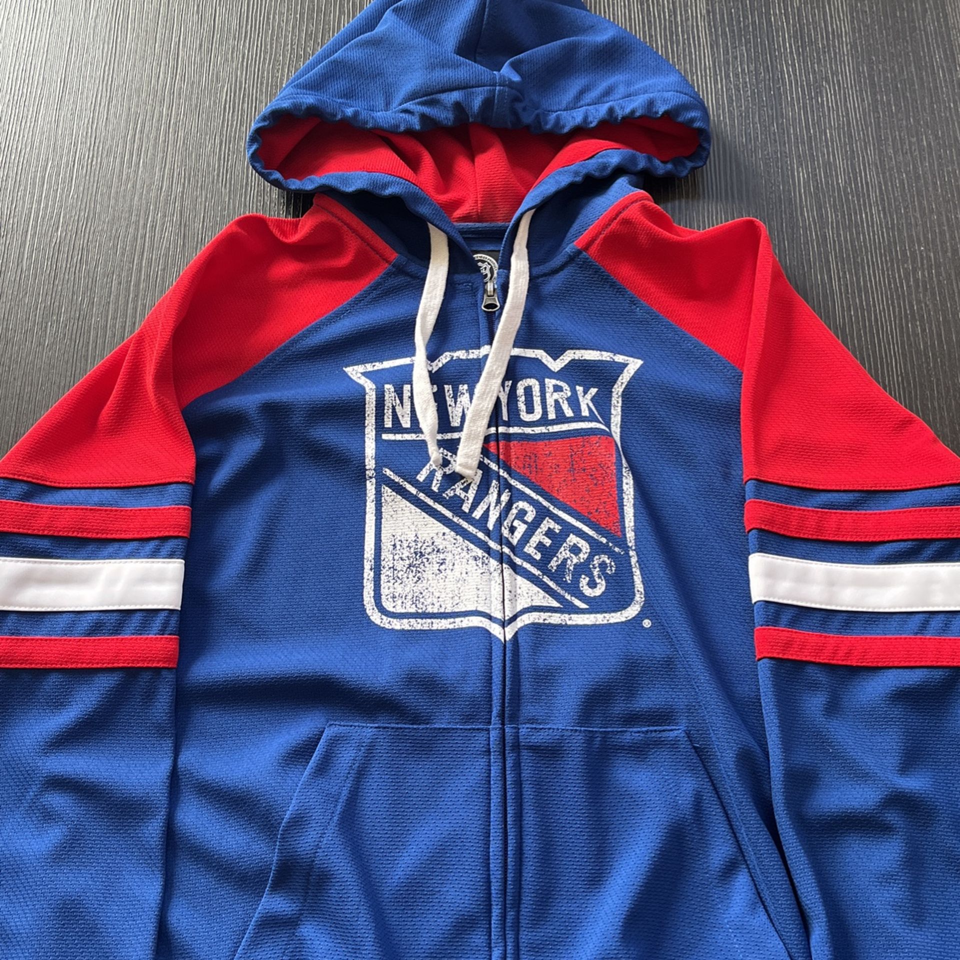 New York Rangers Hockey Zip Up Hoodie