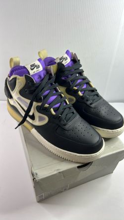 Nike Air Force 1 Mid React Off Noir Action Grape – Men's Size 10.5