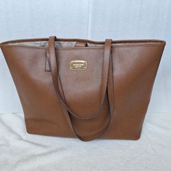 Michael Kors XL Jet Set Tote - Luggage Brown Genuine Leather