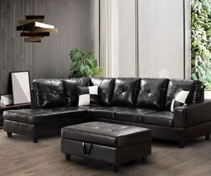 Sofa in LA. Ready stock. Warehouse prices. BRAND NEW SECTIONAL COUCH WITH OTTOMAN INCLUDED
