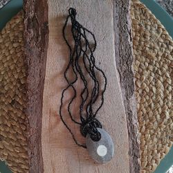 Beautiful Beaded Necklace From Indonesia - Shell And Stone