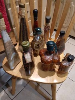 Decorative kitchen bottles $10 each