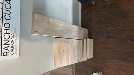 Butcher Block Remnants + Floating Shelf Hardware