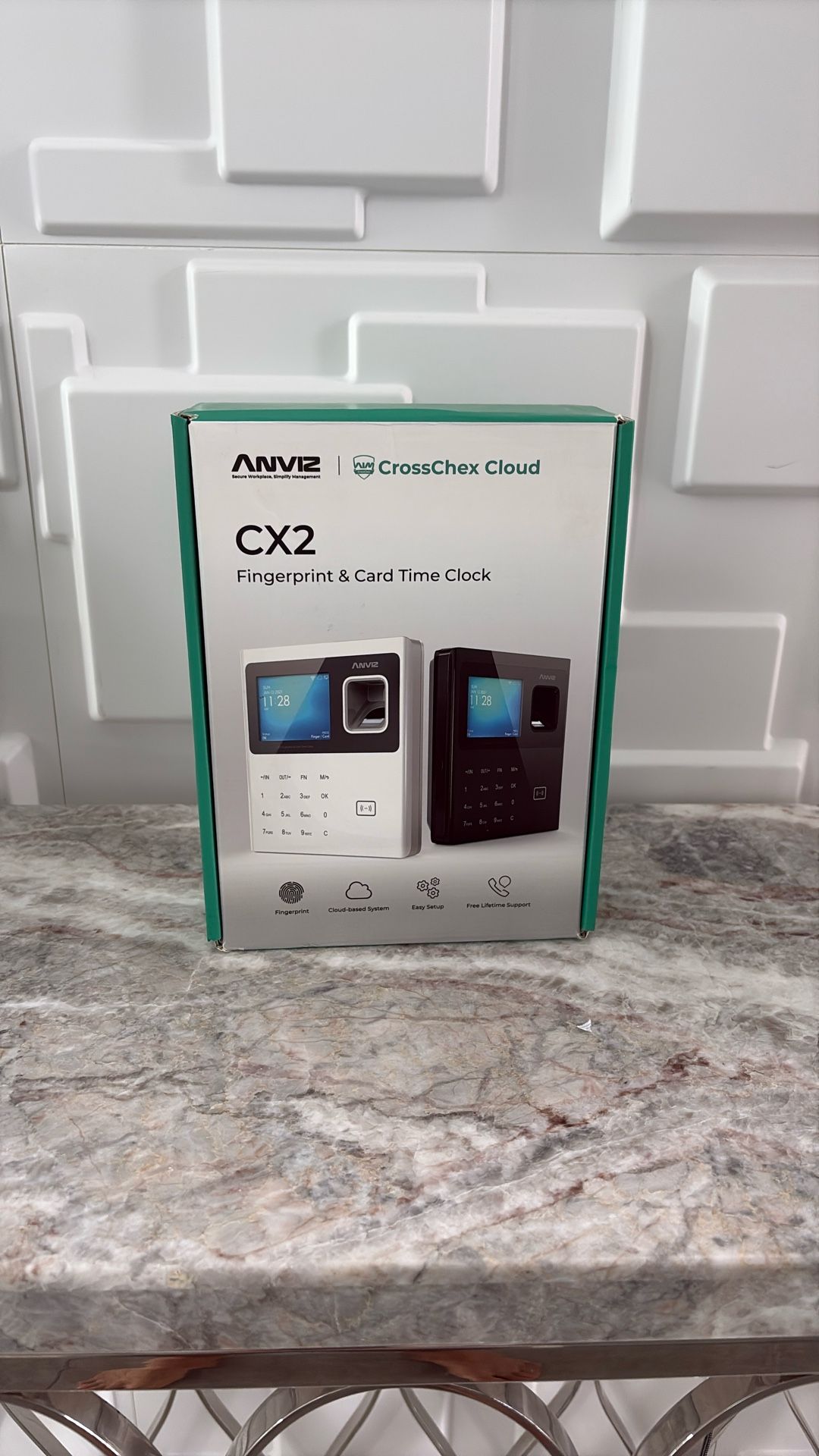 Anviz CX2 Fingerprint & Card Time Clock – Cloud-Based