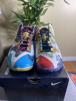 Nike Lebron 11 Low “ What The” Sz 10