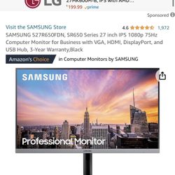 27inch Samsung Monitor 