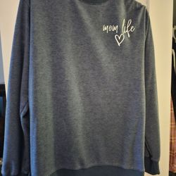 Mom Life Lightweight Sweatshirt Size Large 