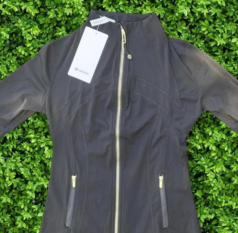 Lululemon Define Jacket Black with Gold Zipper