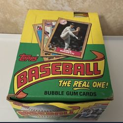 1987 TOPPS Baseball Wax Box 36 Sealed Packs