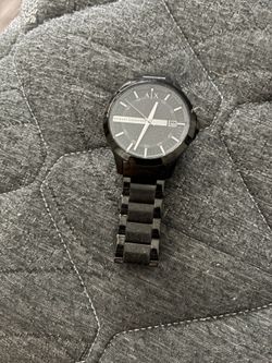 All black Armani Exchange watch