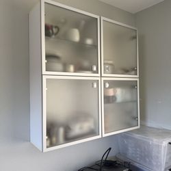 IKEA GALANT Office Suite with GLASHOLM Glass Tops — Early 2000s Scandinavian Modern