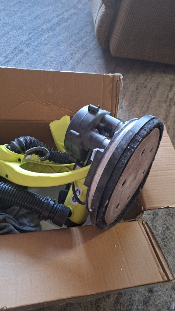 drywall , sheetrock sander with vacuum bag